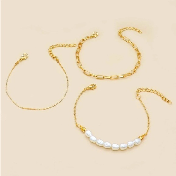 3 Pc. Faux Pearl Bracelet Set - Picture 2 of 4
